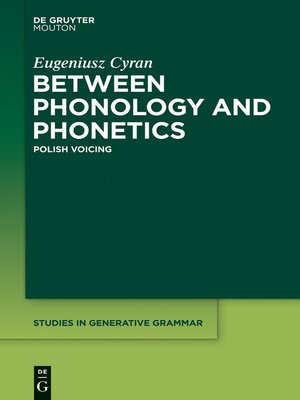 cover image of Between Phonology and Phonetics